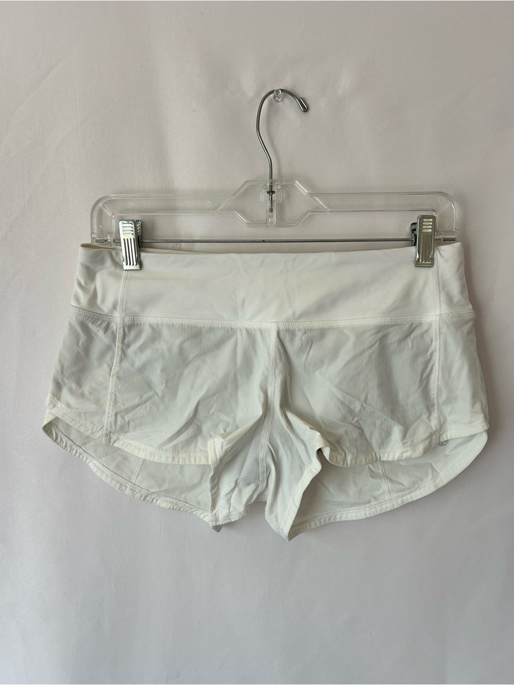 LuluLemon Speed up White Athletic Shorts